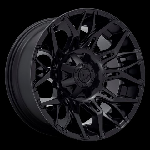 Fuel Off-Road Twitch D772 Matte Black Wheels 22x10 WHEEL, 22X10 6X135/5.5 BLK-OUT -18MM