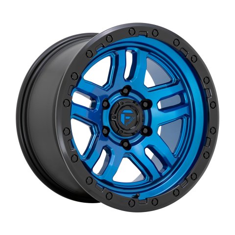 Fuel Off-Road Ammo D790 Blue Wheels with Black Ring 17x9 WHEEL, 17X9 6X5.5 BLUE BLK-LP -12MM