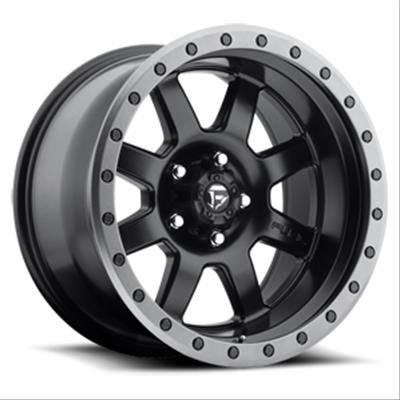 Fuel Off-Road Trophy D551 Series Matte Black with Anthracite Ring Wheels 18x10 Wheel, D551, 18 in. x 10.0 in., Aluminum, Black, 6 x 5.50 in. Bolt Circle, 5.000 in. Backspace