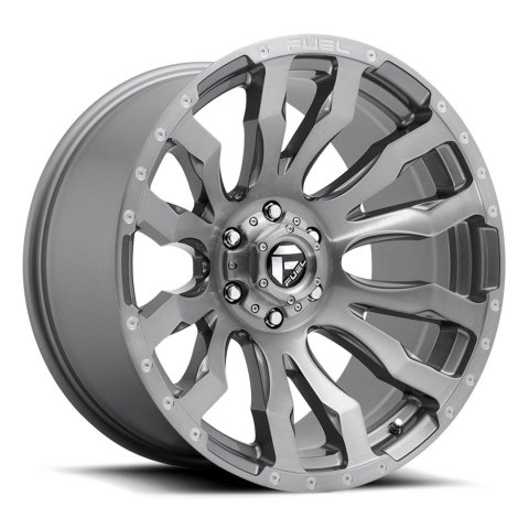Fuel Off-Road Blitz D693 Platinum Wheels 22x10 Wheels, D693, 22 x 10, Aluminum, Brushed Gunmetal, 6 x 139.7mm Bolt Pattern, -18mm Offset, 4.790 in. Backspace, Each
