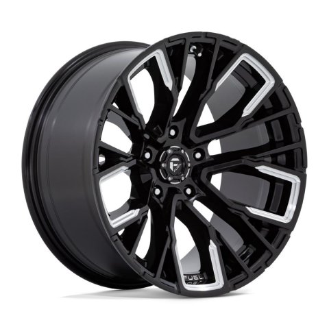 Fuel Off-Road Rebar D849 Gloss Black Milled Wheels 17x9 17X9 6X135 G-BLK-MILL 1MM