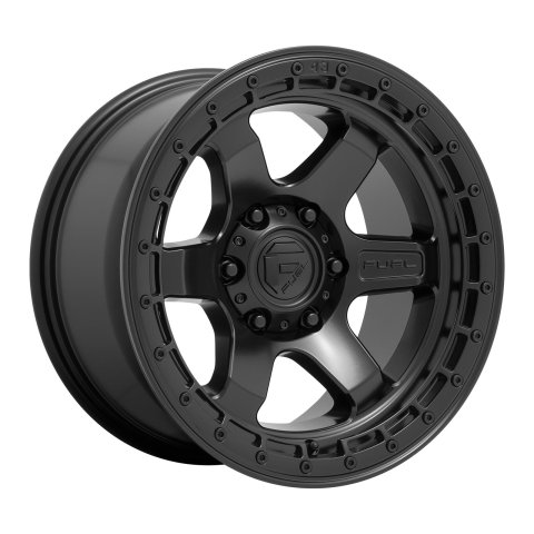 Fuel Off-Road Block D750 Satin Black Wheels 18x9 WHEEL, 18X9 6X4.5 MT-BLK-BLK-RG 01MM