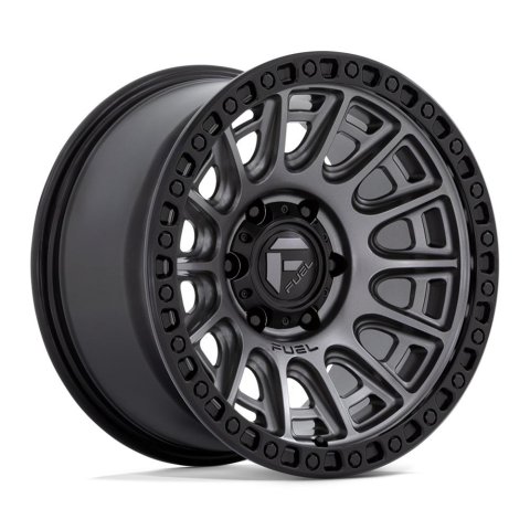 Fuel Off-Road Cycle D835 Matte Gunmetal Wheels with Black Ring 17x8.5 17X8.5 6X5.5 M-GNMTL-BLK-RG 25MM