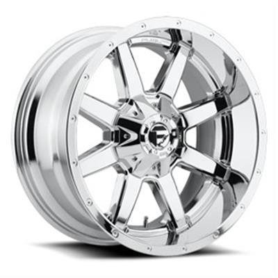 Fuel Off-Road Maverick D536 Series Chrome Wheels 20x10 Wheel, Maverick, 20 x 10, Aluminum, Chrome, 8 x 180mm Bolt Pattern, -18mm Offset, 4.790 in. Backspace, Each