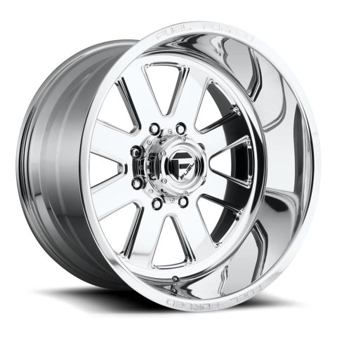 Fuel Off-Road FF71 Polished Wheels 20x9 Wheels, FF71, 20 x 9, Aluminum, Polished, 6 x 139.7mm Bolt Pattern, +1mm Offset, 5.040 in. Backspace, Each