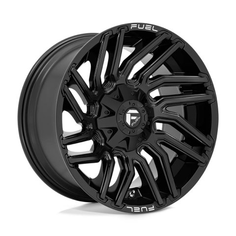 Fuel Off-Road Typhoon D776 Gloss Black Wheels 22x10 Wheels, D776, 22x10, Aluminum, 1-Pc., Black, Gloss, 6 x 132mm/6 x 139.7mm/6 x 5.5 Bolt Pattern, -18mm Offset, Conical Lug, 2,500 lbs., Each