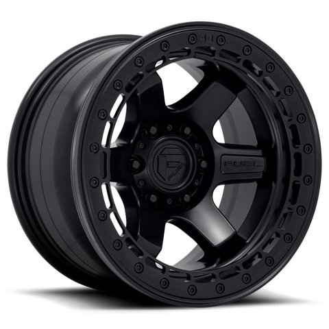 Fuel Off-Road Block D122 Matte Black Beadlock Wheels 17x8.5 BLOCK BL 17X8.5 6X135 87.1 BD 00MM