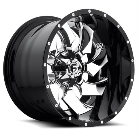 Fuel Off-Road Cleaver D240 Series Chrome Wheels 20x9 Wheel, Series, Aluminum, Chrome, 20 x 9.0 in., 8 x 180mm Bolt Circle, 5.750 in. Backspace