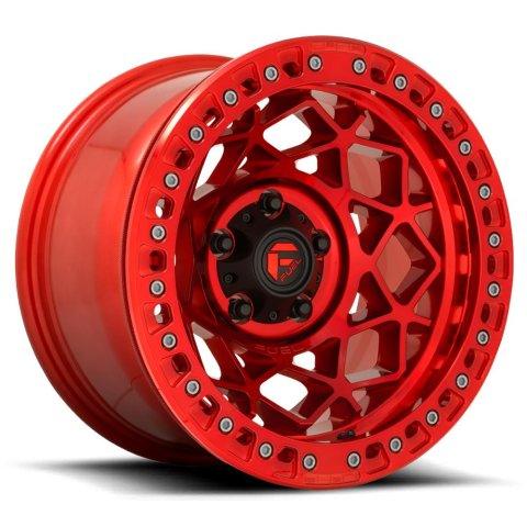 Fuel Off-Road Unit D121 Candy Red Beadlock Wheels 17x9 UNIT BEADLOCK 6x139.70 CANDY RED (-15 mm)