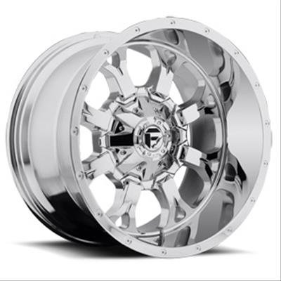 Fuel Off-Road Krank D516 Series Chrome Wheels 20x9 Wheels, Chrome, 20 in. x 9.00 in., Aluminum, Chrome, 6 x 135mm/139.70mm Bolt Circle, 5.00 in. Backspacing, Each