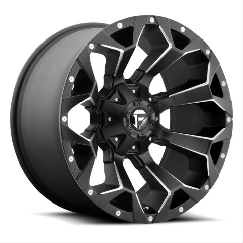Fuel Off-Road Assault D546 Series Matte Black Wheels with Milled Accents 17x9 Wheels, Assault, 5x5.5 5x150 NB 5.00/01 110.3, NB -BLK MIL