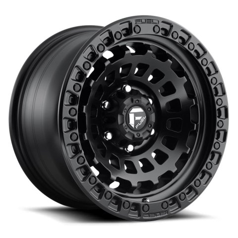 Fuel Off-Road Zephyr D633 Matte Black Wheels 18x9 Wheel, Zephyr, 18 x 9, Black, 6 x 135mm Bolt Pattern, +1mm Offset, 5.040 in. Backspace, Each