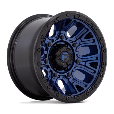 Fuel Off-Road Traction D827 Dark Blue Wheels with Black Rings 20x9 20X9 6X135 DK-BLUE BLK-RG 1MM