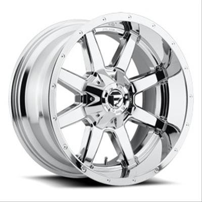Fuel Off-Road Maverick D536 Series Chrome Wheels 22x9.5 Wheel, Maverick, 22 x 9.5, Aluminum, Chrome, 6 x 135mm Bolt Pattern, +20mm Offset, 6.040 in. Backspace, Each
