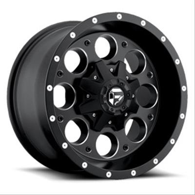 Fuel Off-Road Revolver D525 Series Matte Black with Milled Accents Wheels 16x8 Wheel, D525, Aluminum, Black, 16 in. x 8.0 in, 6 x 5.50 in. Bolt Circle, 4.50 in Backspace