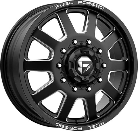 Fuel Off-Road FF09D Matte Black Wheels with Milled Accents 24x8.25 WHEEL, D09 24X8.25 8X200 MT-BLK-MIL 105MM