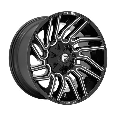 Fuel Off-Road Typhoon D773 Gloss Black Wheels with Milled Accents 20x9 WHEEL, 20X9 6X4.5/5.5 G-BLK-MILL 01MM
