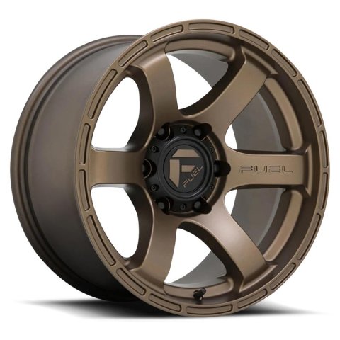 Fuel Off-Road Rush D818 Textured Bronze Wheels 17x9 Wheels, D818, Aluminum, Finish, 17 in. x 9 in., 6 x 114.30mm/4.5 in. Bolt Circle, 5.04 in. Backspace, Each