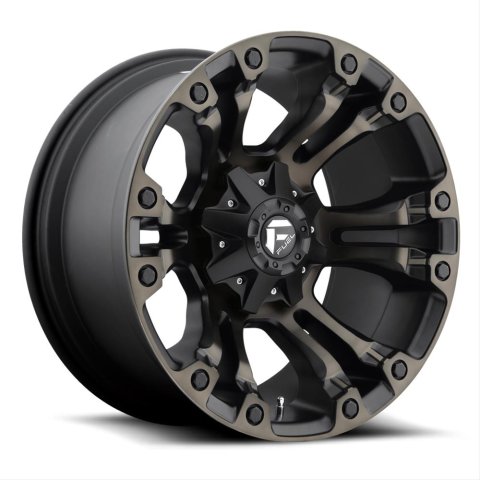Fuel Off-Road Vapor D569 Matte Black Wheels with Machined DDT Face 18x9 FUEL - VAPOR D569-Black Mach D569, 6x1356x5.5 BOLT CIRCLE, 4.50 BACKSPACE, -12 OFFSET, 106.4 HU