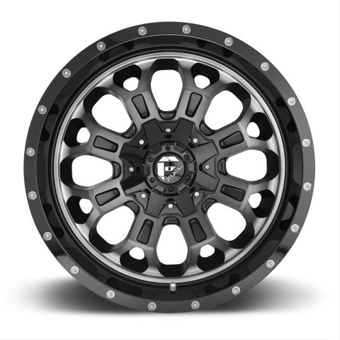 Fuel Off-Road Crush D561 Gloss Black Wheels with Dark Tint Machined Face 18x9 Wheels, Crush, 8x6.5 MBD5.75 20 125.2, MBD-Matte BLK MACH