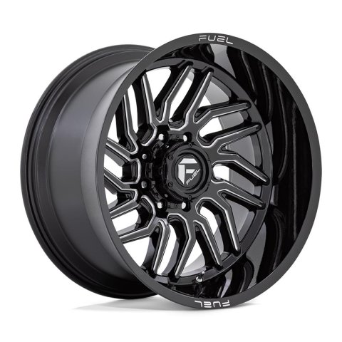 Fuel Off-Road Hurricane D807 Gloss Black Wheels with Milled Accents 20x9 20X9 6X5.5 G-BLK-MILL 20MM