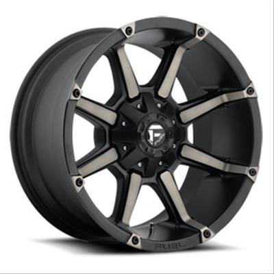 Fuel Off-Road Coupler D556 Matte Black Wheels with Machined DDT Face 20x10 Wheel, D556, Aluminum, Black, 20 in. x 10.0 in., 8 x 6.50 in. Bolt Circle, 5.00 in. Backspace, Each