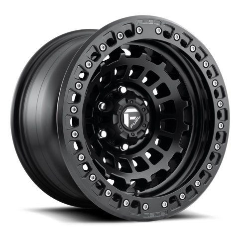 Fuel Off-Road Zephyr D101 Beadlock Matte Black Wheels 17x9 Wheel, Beadlock, 17 x 9, Aluminum, Black, 5 x 127mm Bolt Pattern, -15mm Offset, 4.410 in. Backspace, Each