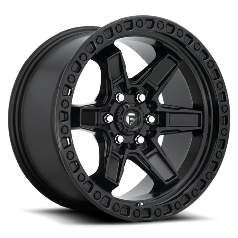 Fuel Off-Road Kicker D697 Matte Black Wheels 17x9 Wheels, 5 D697, 17 x 9, Aluminum, Black, 5 x 127mm Bolt Pattern, +1mm Offset, 5.040 in. Backspace, Each