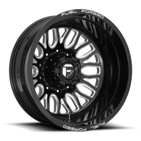 Fuel Off-Road FFC66 Matte Black Wheels with Milled Accents 20x8.25 WHEEL, D66 20X8.25 10X225 MT-BLK-MIL -202MM
