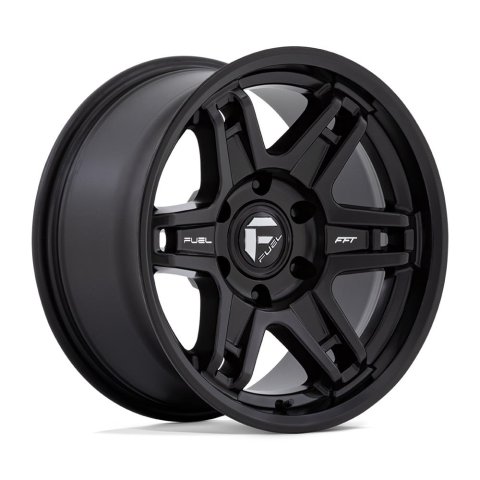 Fuel Off-Road Slayer D836 Matte Black Wheels 20x9 Wheel, D836, 20 x 9, Aluminum, Black, 6 x 139.7mm Bolt Pattern, 6 x 5.5 in. Bolt Pattern, +1mm Offset, 5.040 in. Backspace, Each