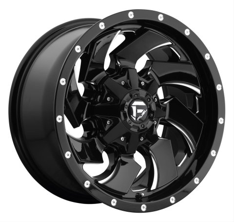Fuel Off-Road Cleaver D574 Series Gloss Black Wheels with Milled Accents 20x12 CLEAVER 20X12 WHEEL