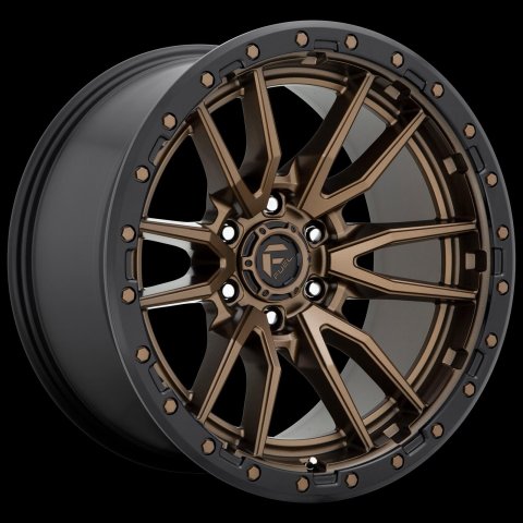 Fuel Off-Road Rebel D681 Matte Bronze Wheels with Black Ring 17x9 WHEEL, 17X9 5X4.5 MT-BRNZ-BBR -12MM