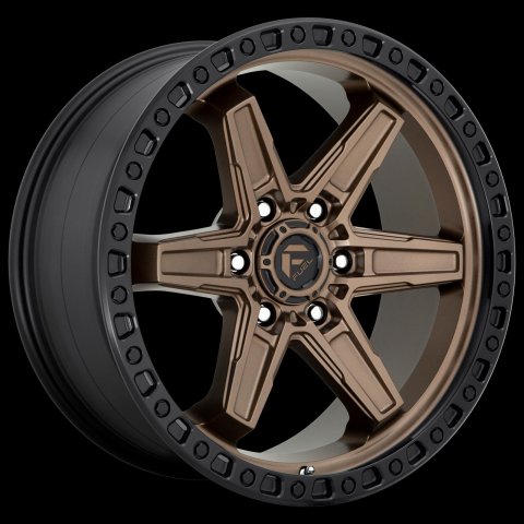 Fuel Off-Road Kicker D699 Matte Bronze Wheels with Black Lip 20x9 WHEEL, 20X9 6X4.5 MT-BRNZ-BBR 20MM