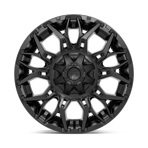 Fuel Off-Road Twitch D772 Matte Black Wheels 20x10 WHEEL, 20X10 5X4.5/5.0 BLK-OUT -18MM