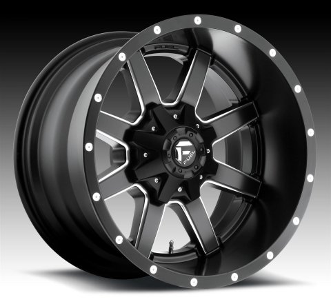 Fuel Off-Road Maverick D538 Series Matte Black with Milled Accents Wheels 24x12 Wheels, Maverick, 8x6.5 NBD4.75 -44 125.2, NBD-Matte BLK MIL