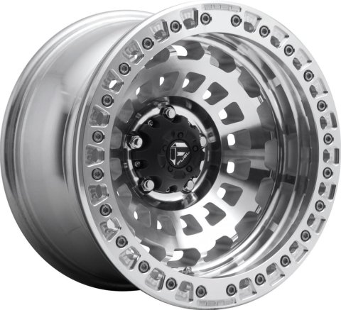 Fuel Off-Road Zephyr D102 Beadlock Machined Wheels 17x9 Wheel, Beadlock, 17 x 9, Aluminum, Machined, 6 x 139.7mm Bolt Pattern, -15mm Offset, 4.410 in. Backspace, Each