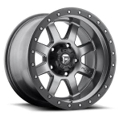 Fuel Off-Road Trophy D552 Series Matte Gunmetal Wheels with Black Rings 20x9 Wheel, D552, Aluminum, Gray, 20 x 9.0 in., 6 x 135mm Bolt Circle, 5.000 in. Backspace, Each