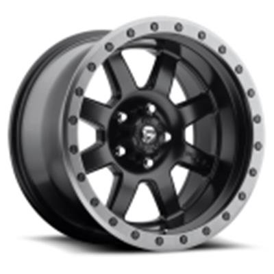 Fuel Off-Road Trophy D551 Series Matte Black with Anthracite Ring Wheels 20x9 Wheel, D551, 20 in. x 9 in., Aluminum, Black, 6 x 5.50 in. Bolt Circle, 5.000 in. Backspace