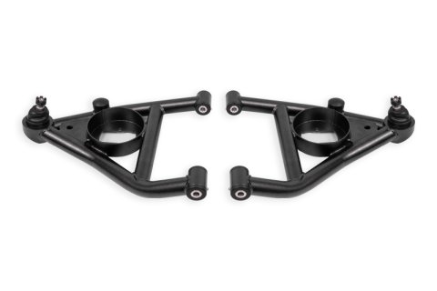 BMR 67-69 Chevrolet Camaro w/Rear Bump Stops Lower A-Arms w/STD Ball Joint Delrin - Black Hammertone