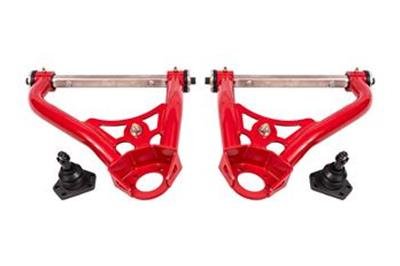BMR 68-74 Chevrolet Nova Non-Adj. Upper A-Arms w/ STD. Ball Joint (Delrin) - Red