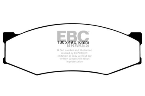 EBC Greenstuff Passenger Car Organic Brake Pads DP2538 Pads, Greenstuff, Organic, Front, Infiniti, for Nissan, Set