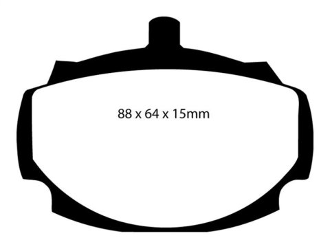 EBC Redstuff Ceramic Brake Pads DP3107C Pads, Redstuff, Ceramic, Front, MG, Saab, Set