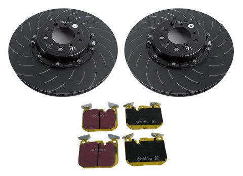 EBC Stage 26 Kits Yellowstuff Brake Pads and SG2 Rotors for 2016-2021 M2, 2015-2018 M3, 2015-2020 M4 - S26KF1020 Disk Kit, DP42360R+SG2F006