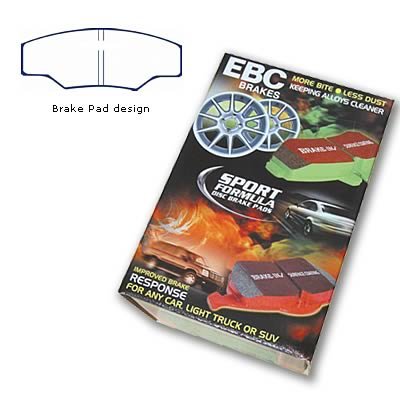 EBC Redstuff Ceramic Brake Pads DP3003C Pads, Redstuff, Ceramic, Universal, Set