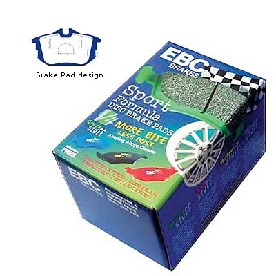 EBC Greenstuff Passenger Car Organic Brake Pads for 2000-2004 S40, V40 - DP21076 Pads, Greenstuff, Organic, 2000 Series, Car/Truck, Set