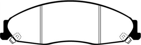 EBC Yellowstuff Brake Pads DP41645R Pads, Yellowstuff, Aramid Fiber, Front, Cadillac, Pontiac, Set