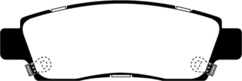 EBC Greenstuff Passenger Car Organic Brake Pads DP21672 Pads, Greenstuff, Organic, Rear, Chevy, Saab, Set