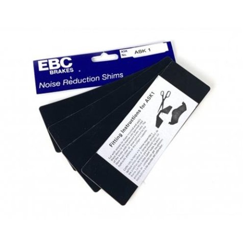 EBC Brake Shim Kits ASK1 Pad Shims, Rubber, Kit