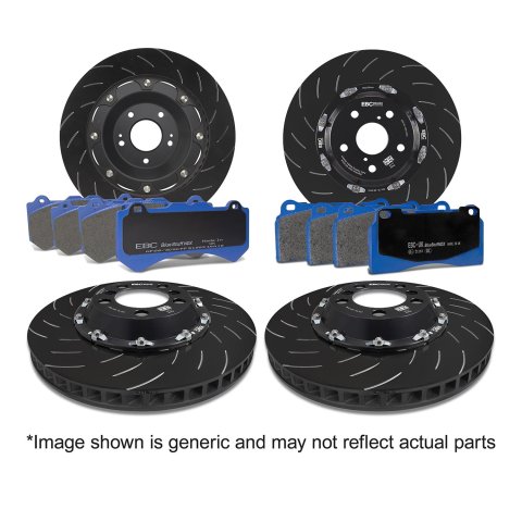 EBC Stage 27 Kits Bluestuff NDX Brake Pads and SG2 Rotors for 2004-2014 GALLARDO, 2008-2023 R8, 2013-2015 RS5 - S27KF1002 Disk Kit, DP51513NDX+SG2F009