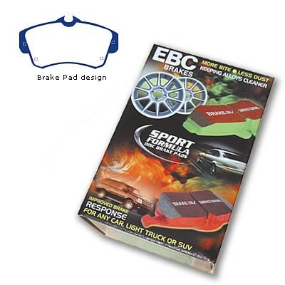 EBC Yellowstuff Brake Pads for 2004-2005 NEON, 2001-2010 PT CRUISER - DP41357R Pads, Yellowstuff, Aramid Fiber, Front, Chrysler, Dodge, Set